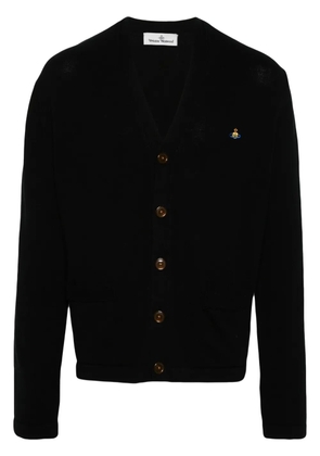 Vivienne Westwood V-neck fine-knit cardigan - Black