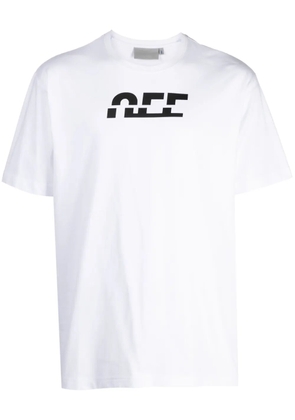 Off Duty Split logo-print T-Shirt - White