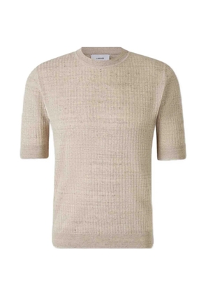 Lardini ribbed-knit T-shirt - Neutrals
