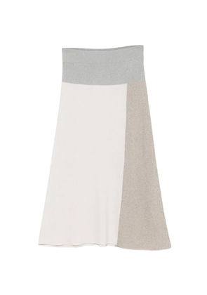 Lorena Antoniazzi colourblock midi skirt - Neutrals