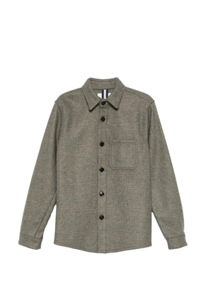 Profuomo Prince of Wales-check overshirt - Green