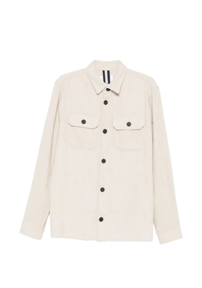 Profuomo bouclé overshirt - Neutrals