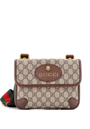 Gucci Pre-Owned Neo Vintage Flap Messenger GG Coated Canvas Small crossbody bag - Brown