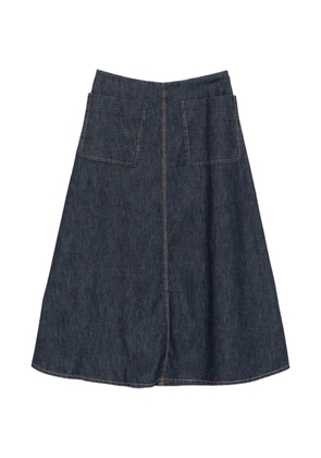 SUSANNE BOMMER A-line front-pocket maxi skirt - Blue