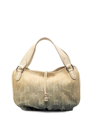 Celine Pre-Owned 2008 Macadam Gradient Denim Bittersweet hobo bag - Blue