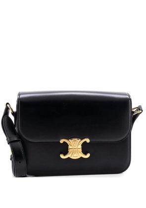 Celine Pre-Owned Triomphe Shoulder Bag Smooth Calfskin Medium crossbody bag - Black