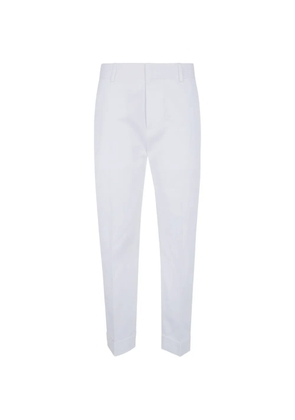 DSQUARED2 plaque cotton trousers - White