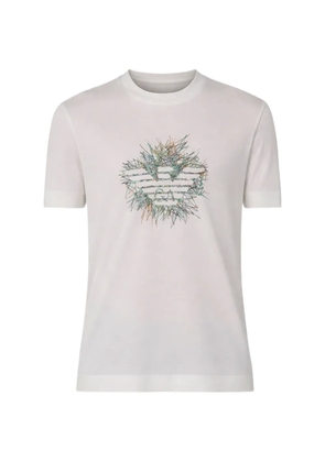 Emporio Armani short-sleeve graphic T-shirt - White