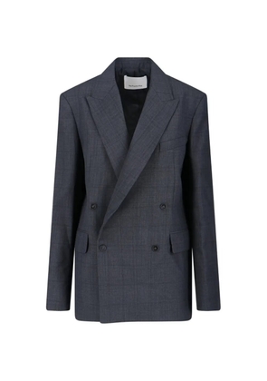 The Frankie Shop Newark double-breasted blazer - Grey