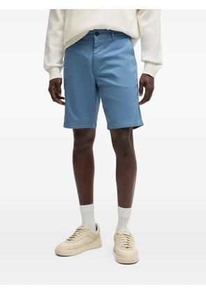 BOSS zip-fly cotton shorts - Blue