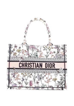 Christian Dior Pre-Owned Book Embroidered Canvas Medium tote bag - Multicolour
