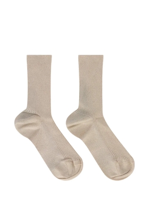 Valentino Garavani ribbed socks - Gold