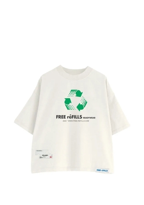 Free Refills logo graphic T-shirt - Neutrals