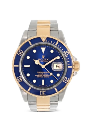 Rolex stainless steel blue 40mm watch