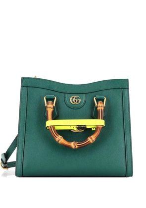 Gucci Pre-Owned Diana NM Bamboo Handle Leather Small tote bag - Green