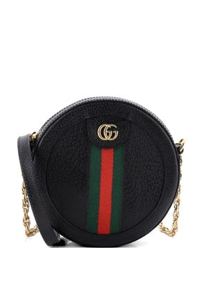 Gucci Pre-Owned Ophidia Round Shoulder Bag Leather Mini crossbody bag - Black