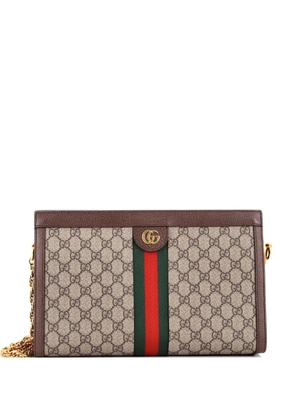 Gucci Pre-Owned Ophidia Chain GG Coated Canvas Medium shoulder bag - Brown