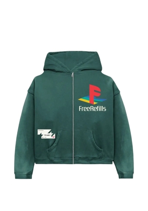 Free Refills full zip graphic hoodie - Green
