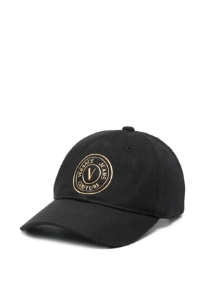 Versace Jeans Couture rubberized-logo baseball cap - Black
