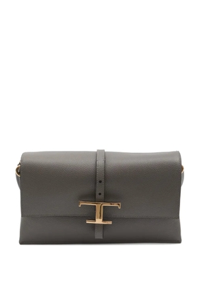 Tod's T Timeless flap shoulder bag - Grey
