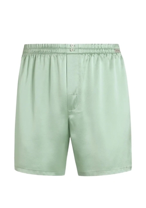 Dolce & Gabbana silk satin boxer shorts - Green