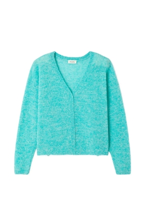 American Vintage Nuggy V-neck wool cardigan - Blue