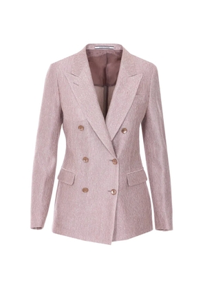 Tagliatore double-breasted v-neck jacket - Pink