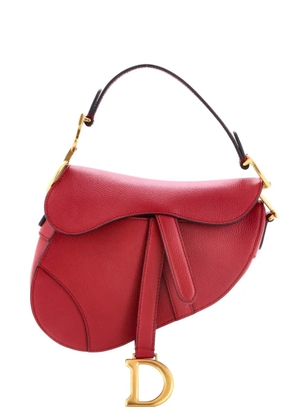 Christian Dior Pre-Owned Saddle Handbag Leather Mini shoulder bag - Red