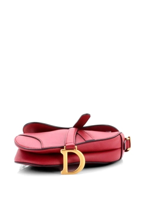 Christian Dior Pre-Owned Saddle Handbag Leather Mini shoulder bag - Red