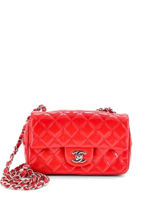 CHANEL Pre-Owned Classic Single Flap Bag Quilted Patent Mini crossbody bag - Red