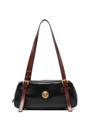 Versace small medusa-appliqué shoulder bag - Black