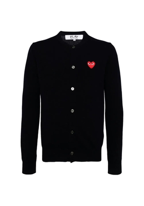 Comme Des Garçons heart-logo cardigan - Black