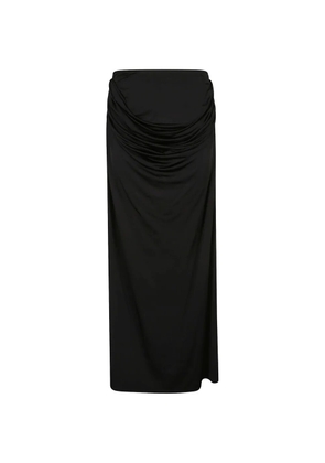 Magda Butrym draped maxi skirt - Black