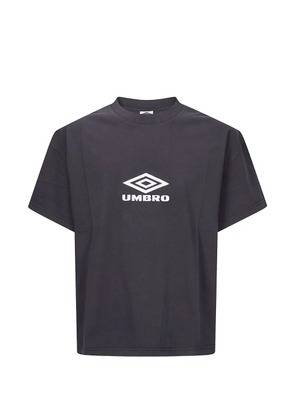 UMBRO logo-embroidered logo T-shirt - Grey