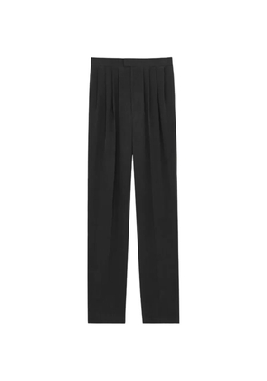 Saint Laurent pleated high-waist trousers - Black