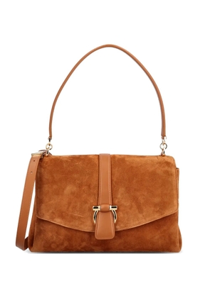 Ferragamo forn-flap shoulder bag - Brown