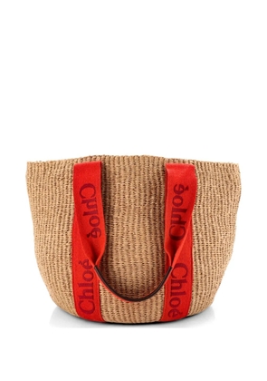Chloé Pre-Owned x Mifuko Woody Tote Raffia Large bucket bag - Brown