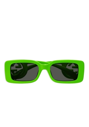 Gucci Eyewear GG-logo rectangle-frame sunglasses - Green