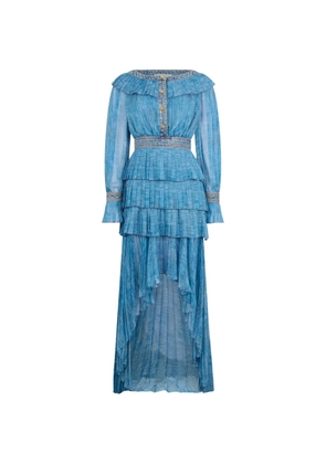 Philosophy Di Lorenzo Serafini ruffled midi dress - Blue