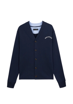 Brooks Brothers logo V-neck cardigan - Blue