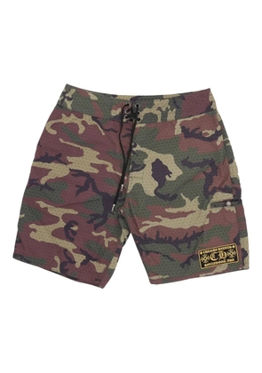 Chrome Hearts camouflage-pattern swim shorts - Green