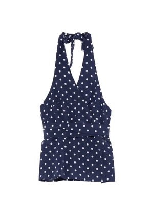 P.A.R.O.S.H. Sbillo polka-dot top - Blue
