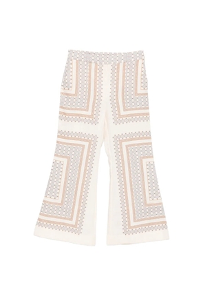 ZIMMERMANN geometric patterned trousers - Neutrals