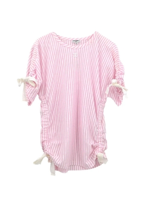 CHANEL Pre-Owned 2018-2019 striped-pattern T-shirt - Pink