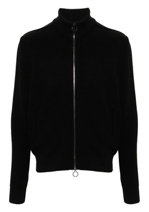 Paul & Shark ribbed-knit cardigan - Black