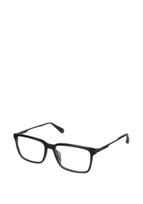 Police rectangle frame eyeglasses - Black