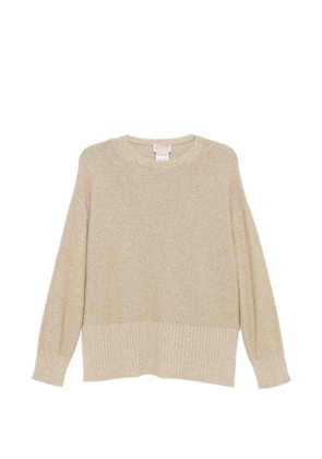 Marina Rinaldi knitted crew-neck sweater - Neutrals