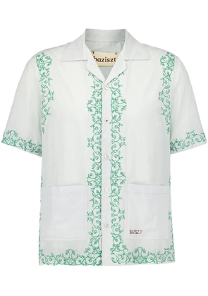 Baziszt embroidery shirt - White