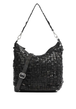 Campomaggi Edera woven-leather shoulder bag - Black
