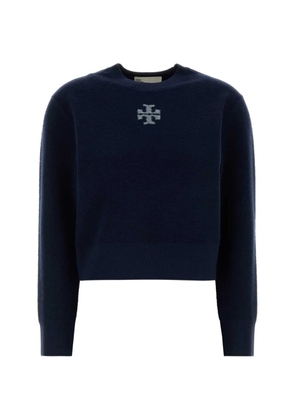 Tory Burch logo knitwear - Blue